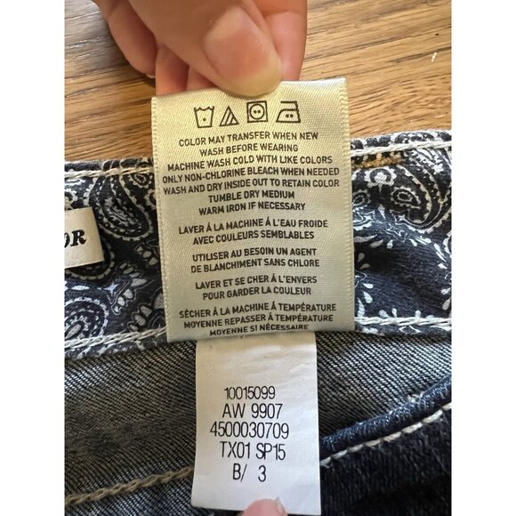 Ariat Real Denim Jeans Womens 30R‎ Blue Mid Rise Thick Stitch Boot Cut Western - Picture 13 of 15